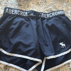 Abercrombie Navy Athletic Shorts